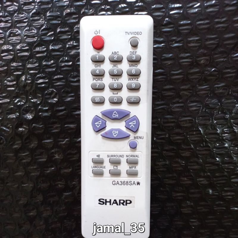 REMOTE REMOT TV SHARP TABUNG SLIM FLAT 368SA