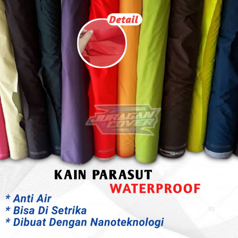 Kain parasit Bahan kain anti air balik silver waterproof