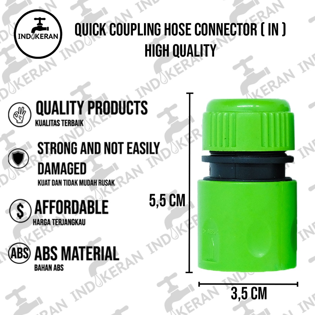 INDOKERAN - Quick Coupling Konektor IN - High Quality