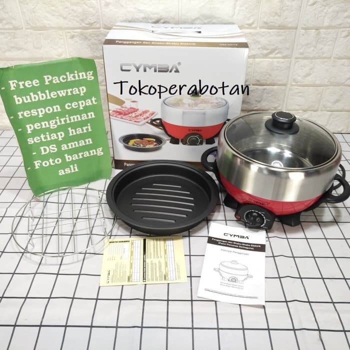 Jual Tokoperabotan Pemanggang Dan Panci Shabu Listrik Cymba In Shopee Indonesia