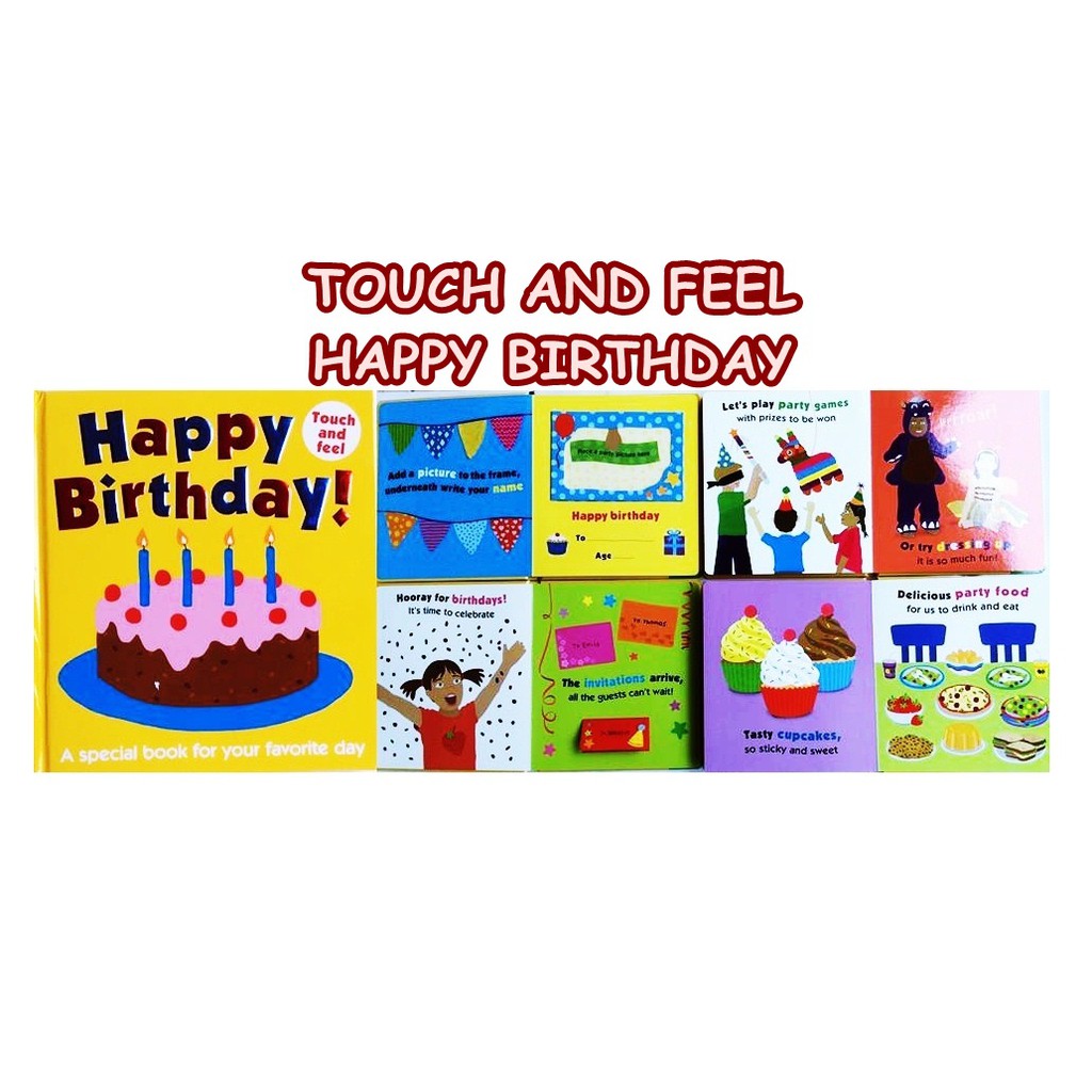 BUKU TOUCH AND FEEL HAPPY BIRTHDAY ( BUKU TOUCH AND FEEL )