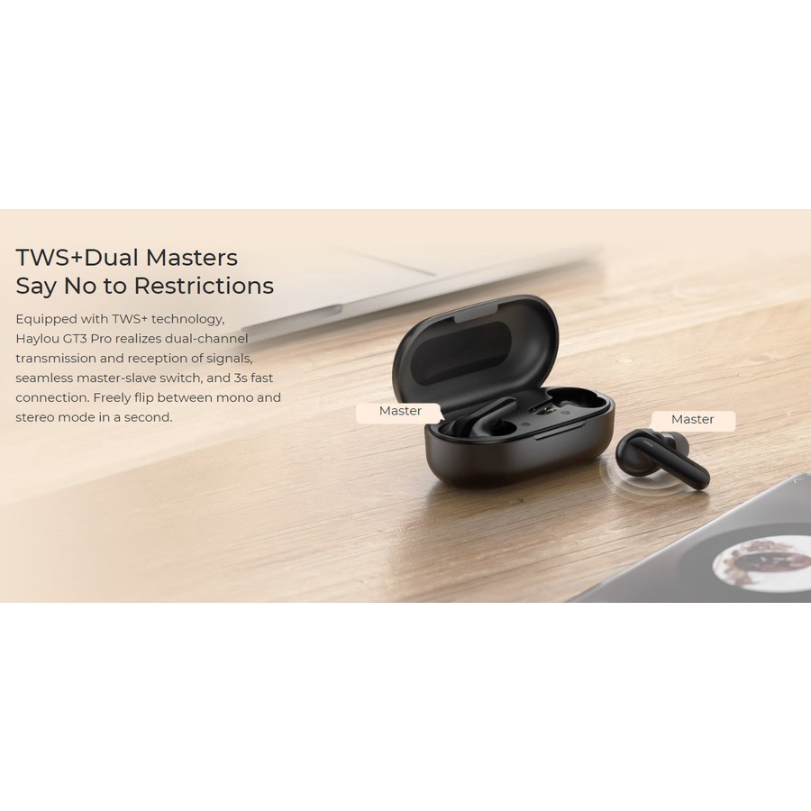 Haylou GT3 PRO TWS Wireless Earphone Headset Bass Bluetooth