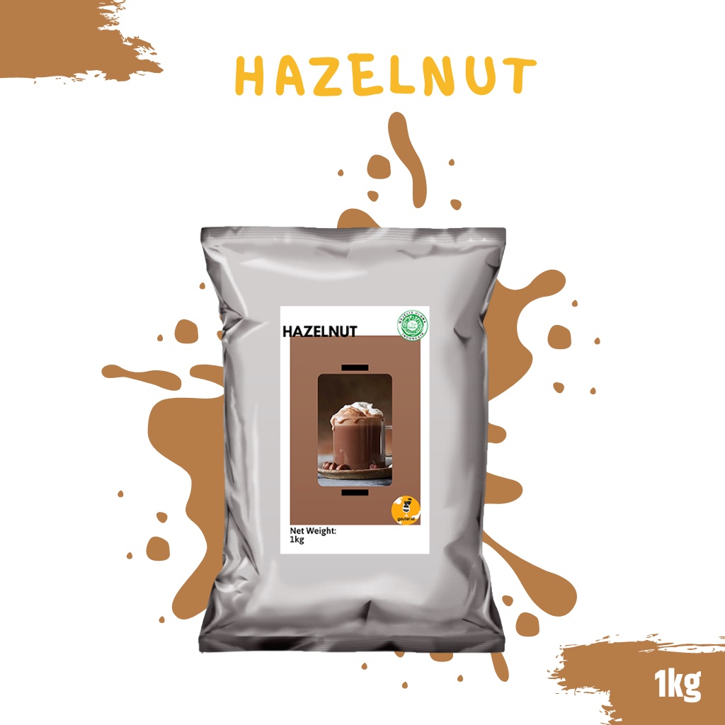 BUBUK MINUMAN RASA HAZELNUT 1KG / SERBUK MINUMAN ANEKA RASA / BUBUK MINUMAN KEKINIAN / MINUMAN INSTAN / BOBA DRINKS