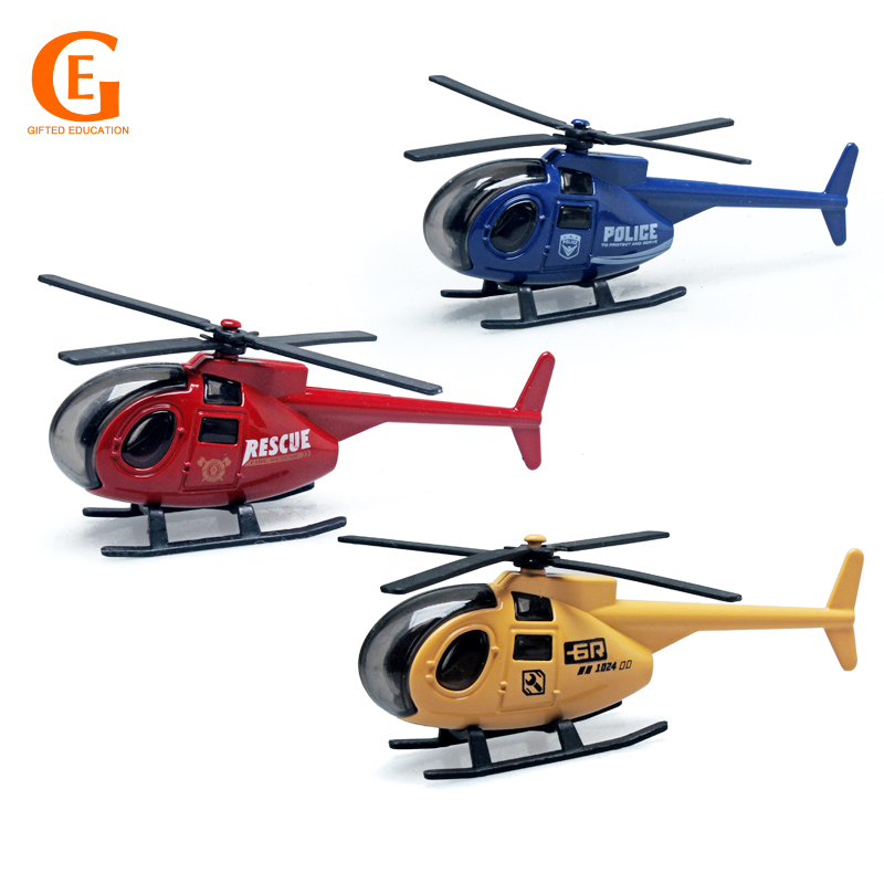 Mainan Helikopter Mini Bahan Alloy Metal Versi Q Untuk Anak