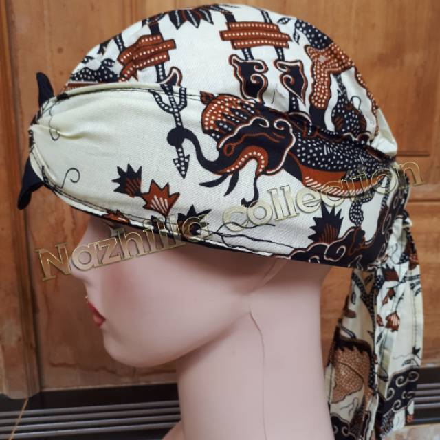 Blangkon Iket batik singa barong / topi pria