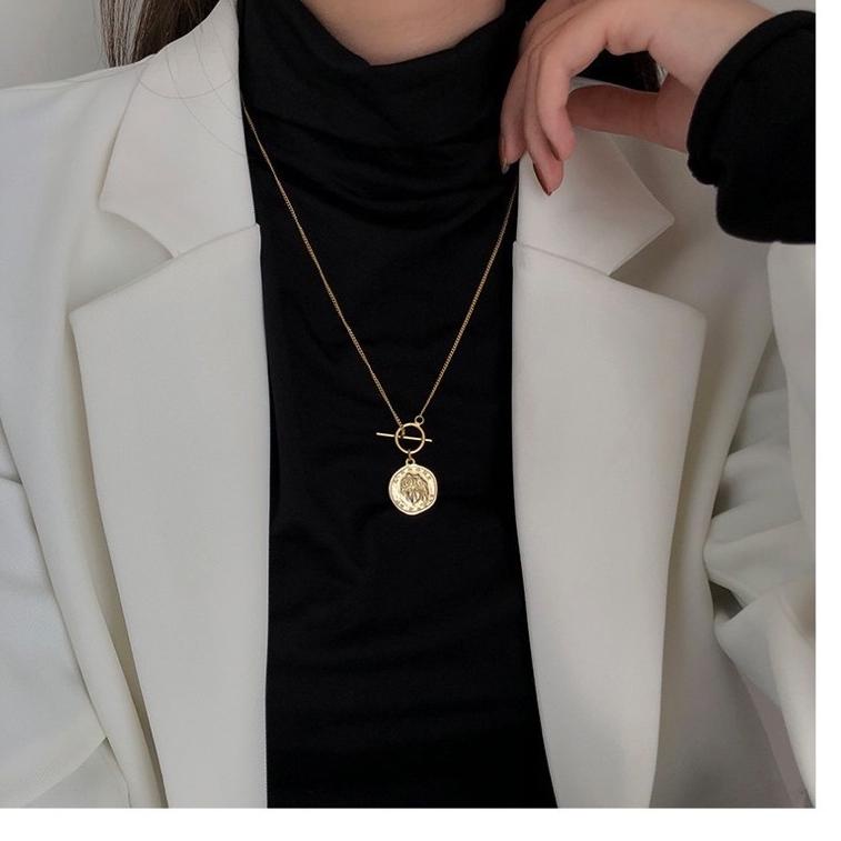 Kalung serut aesthetic silver / Kalung serut aesthetic gold / kalung ootd hijab aesthetic [YE.28Jl22