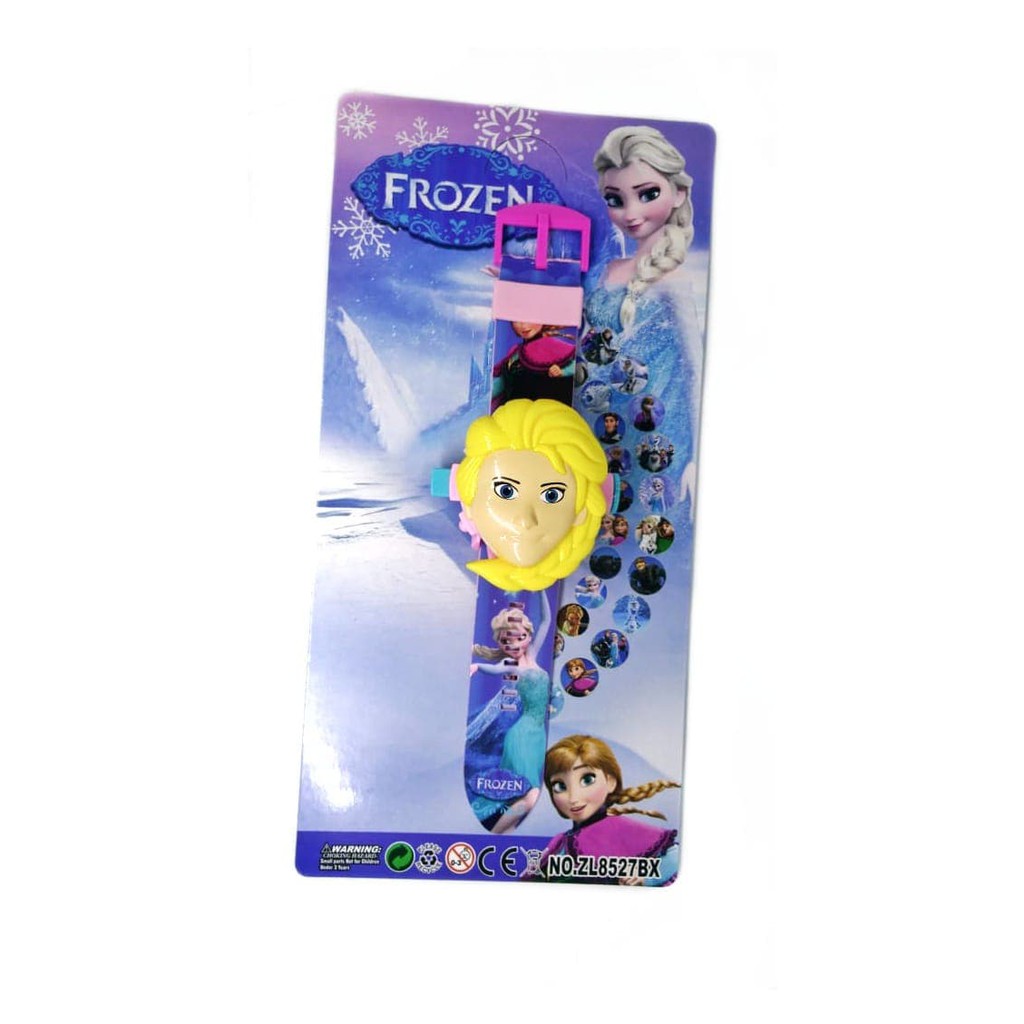 Parling Laris! JAM TANGAN ANAK PEREMPUAN FROZEN ELSA DIGITAL PROYEKTOR JUMBO ELSA Low Price!