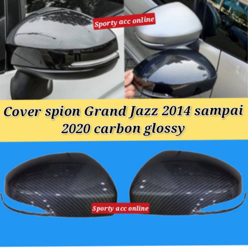 Cover spion grand jazz 2014 - 2020 carbon glossy