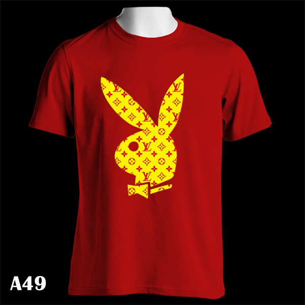 LV Bunny Playboy Fashion Tee | Kaos Couple | A49 | Custom Shirt
