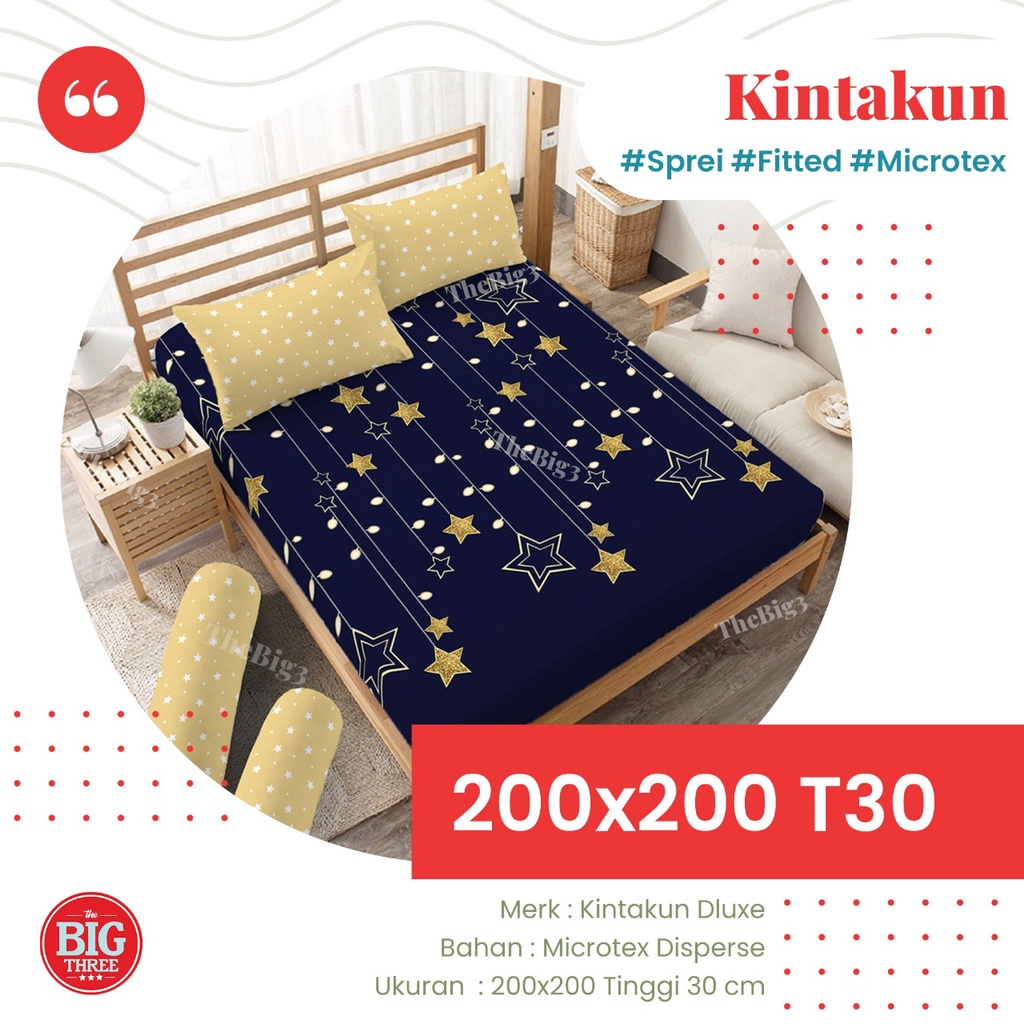 KINTAKUN Tinggi 30 cm Bedcover Sprei 200x200 cm motif Adira Amina Amerta Hanum Rahajeng Ensley Rafly Radinka Arfana Nabilla Kartika Rena Damara Hanum Madana Marma Nuraga Wiyata - Xtra King Super BC 200 T30