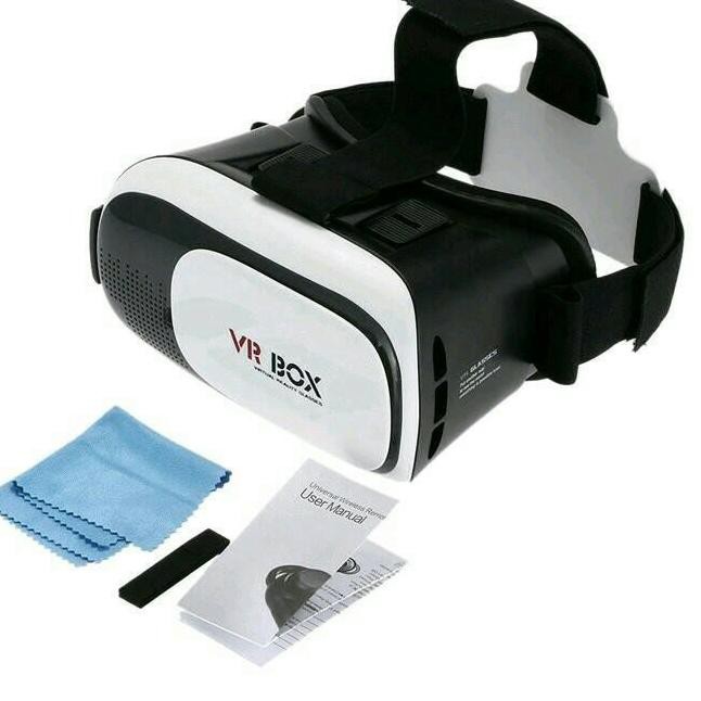 65x, Kaca mata Virtual Reality VR BOX 2 3D Glasses Bioskop Kacamata