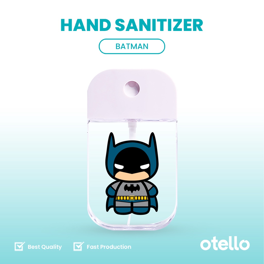 Otello Pocket Hand Sanitizer Lucu Bottle Superhero Spray Botol Semprot Cairan