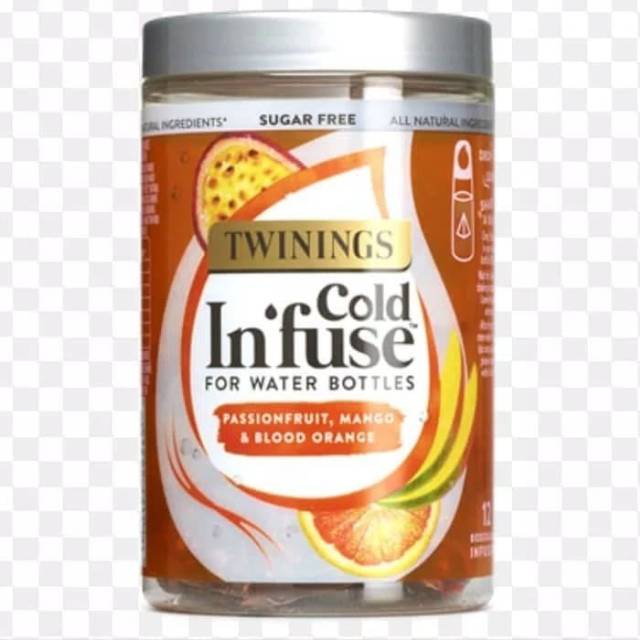 

Twinings tea cold infuse passion fruit, mango,blood orange