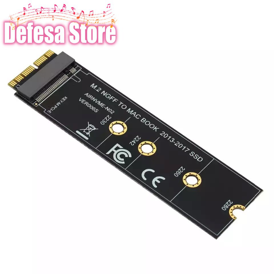 Converter SSD Adapter Card for MacBook Air &amp; Pro M key M.2 PCIe AHCI SSD