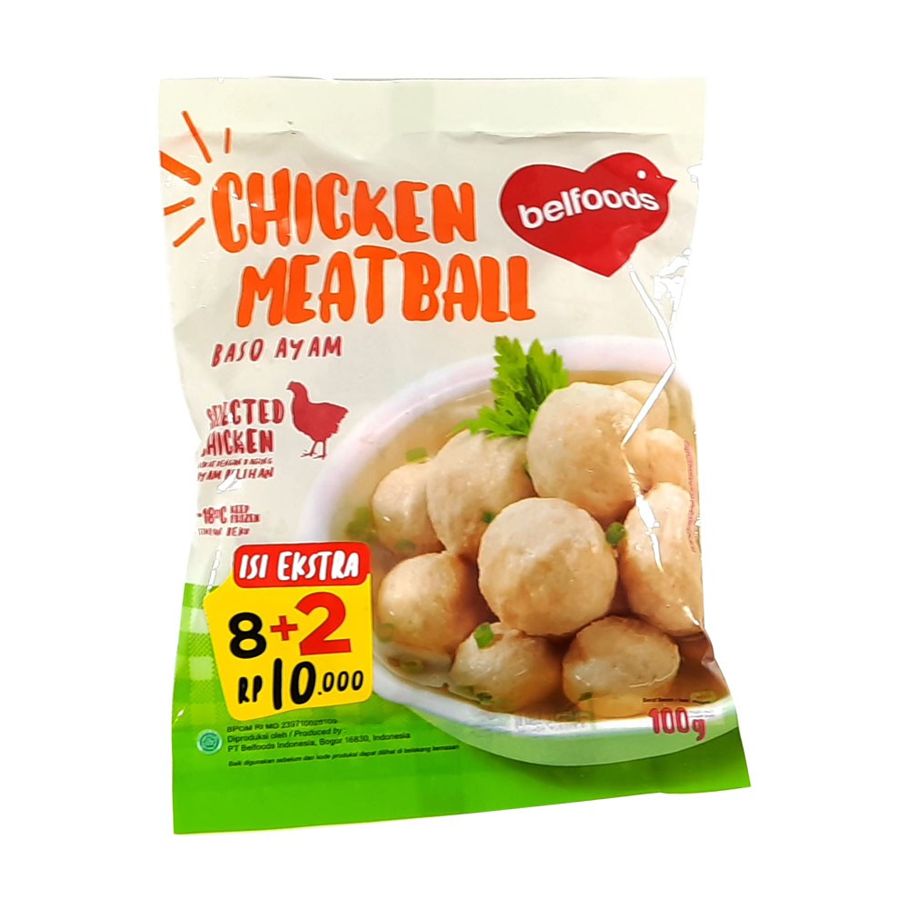 

Frozen Food Bakso Ayam Belfoods 100gr