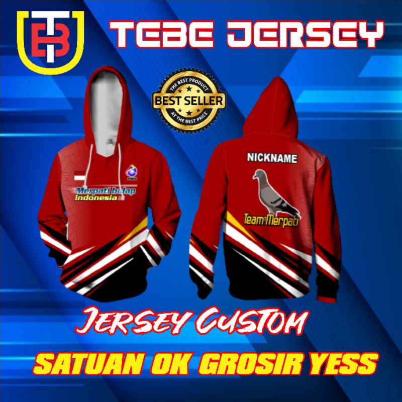 jaket jersey merpati custom