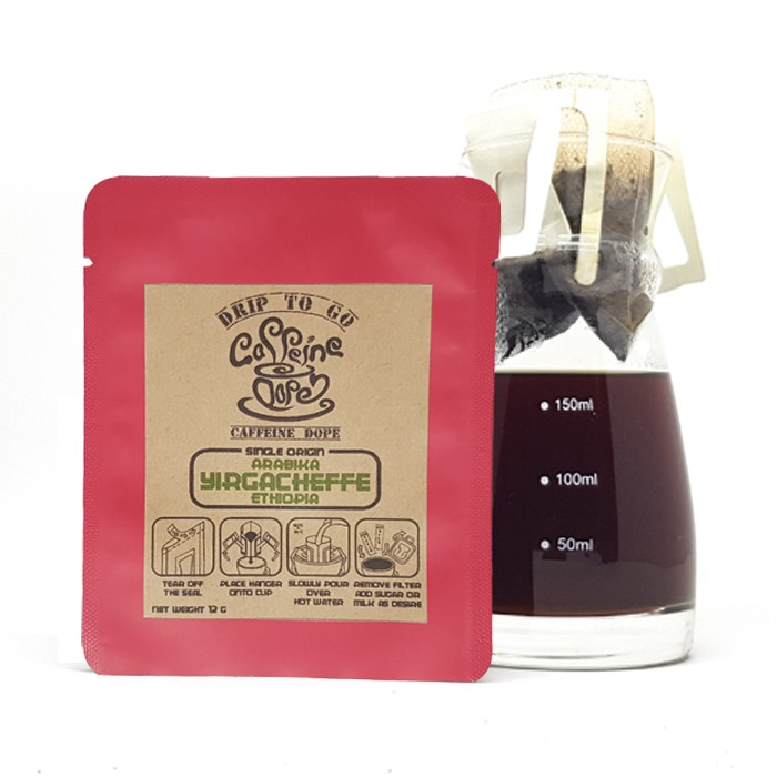 

Kopi Drip Arabika Ethiopia dengan Filter Bag siap Seduh - DRIP TO GO