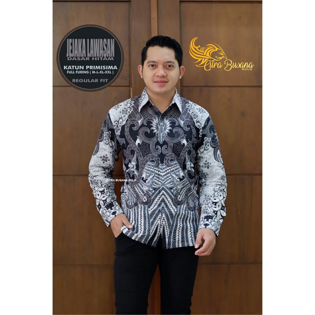 JEJAKA LAWASAN Kemeja Batik Pria Full Furing Bahan Katun Halus Primisima