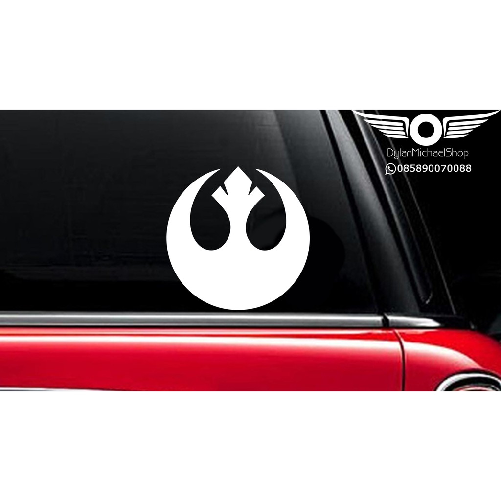Stiker Mobil Star Wars Rebel Resistance logo Vinyl Decal Sticker