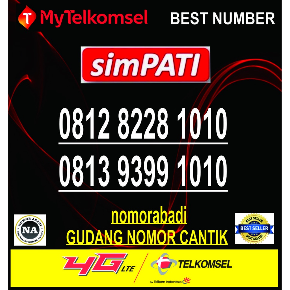 nomorcantik perdana simpati 4G/5G 1010 h700