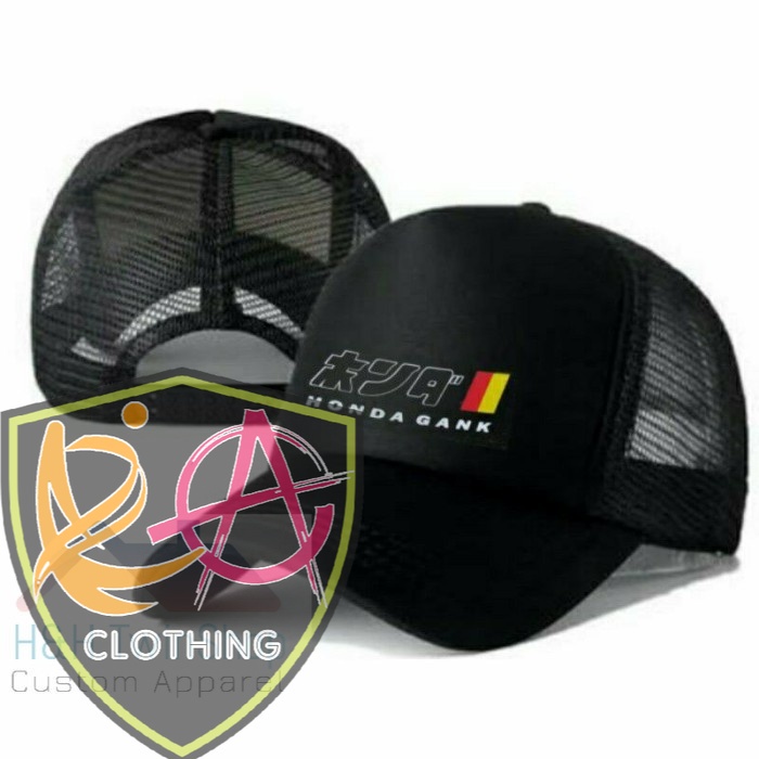 TOPI TRUCKER ( RINS MERCH ) TOPI HONDA GANK / TOPI PRIA /COD TOPI POLOS SNAPBACK TRUCKER JARING TERL