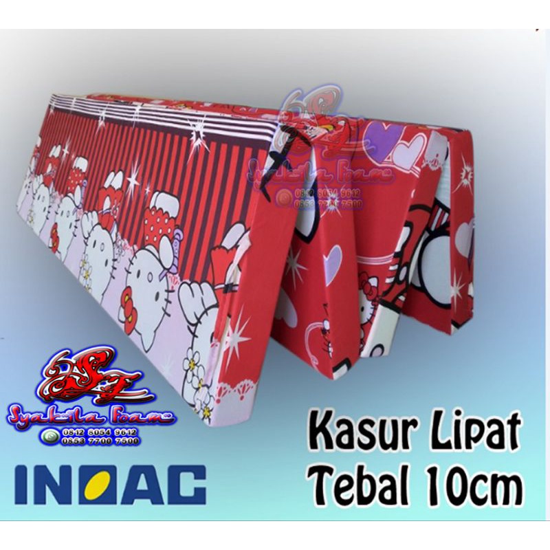 kasur lipat4 inoac 200x180x10