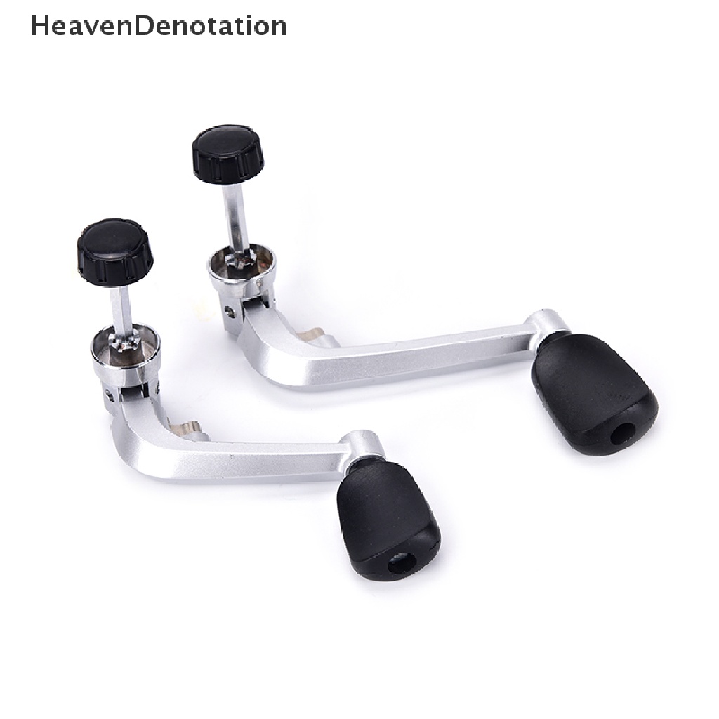 (Heavendenotation) Handle Crank Arm Reel Pancing Bahan Plastik Warna Hitam Power Lem Keras