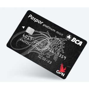 

[PREMIUM] Stiker ATM/DEBIT Paspor BCA Platinum