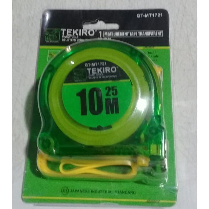 METERAN TRANSPARANT 10M TEKIRO / MEASUREMENT TAPE TRANSPARENT