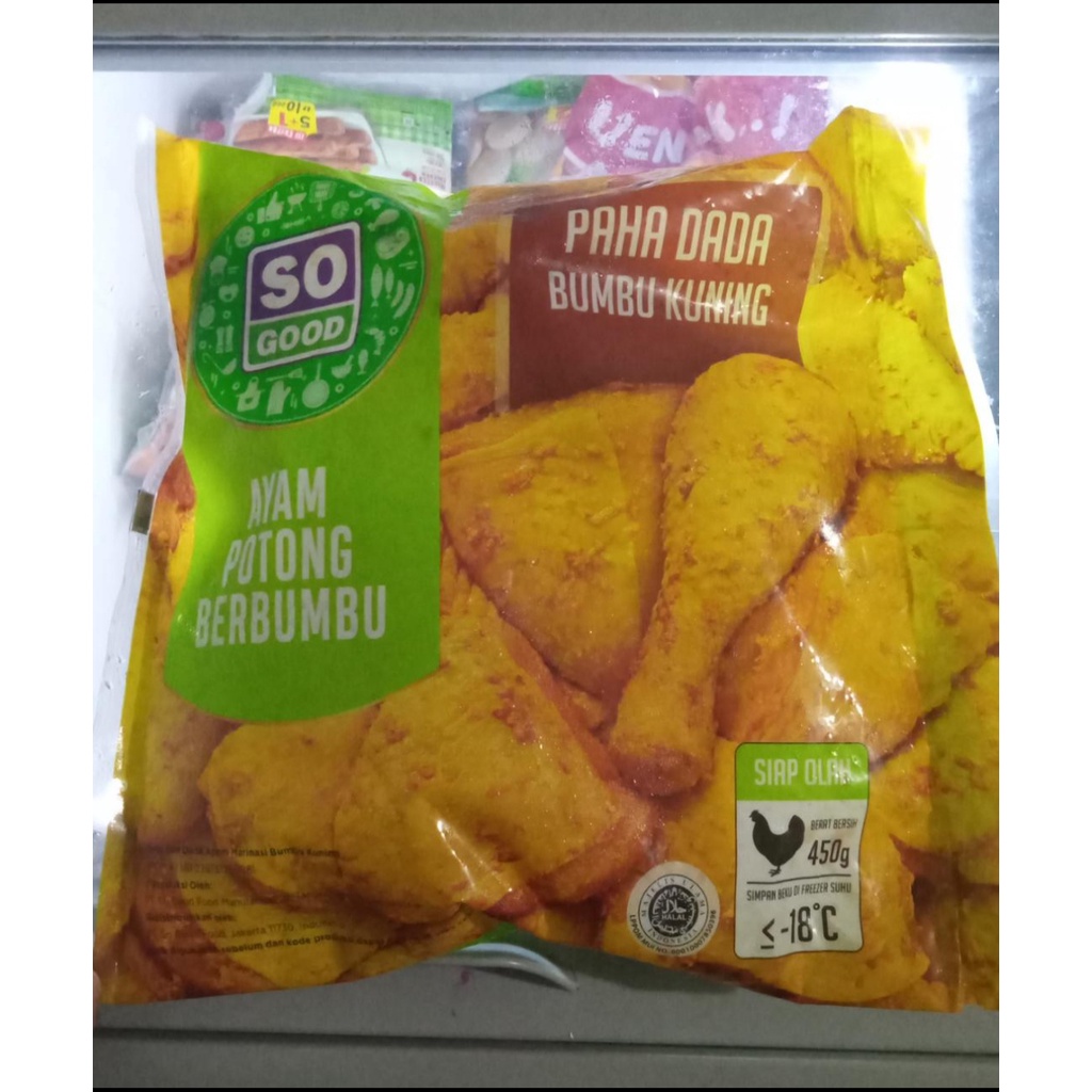 

SOGOOD ayam potong bumbu kuning 450gr dan Ayam potong bumbu pedas manis 450gr