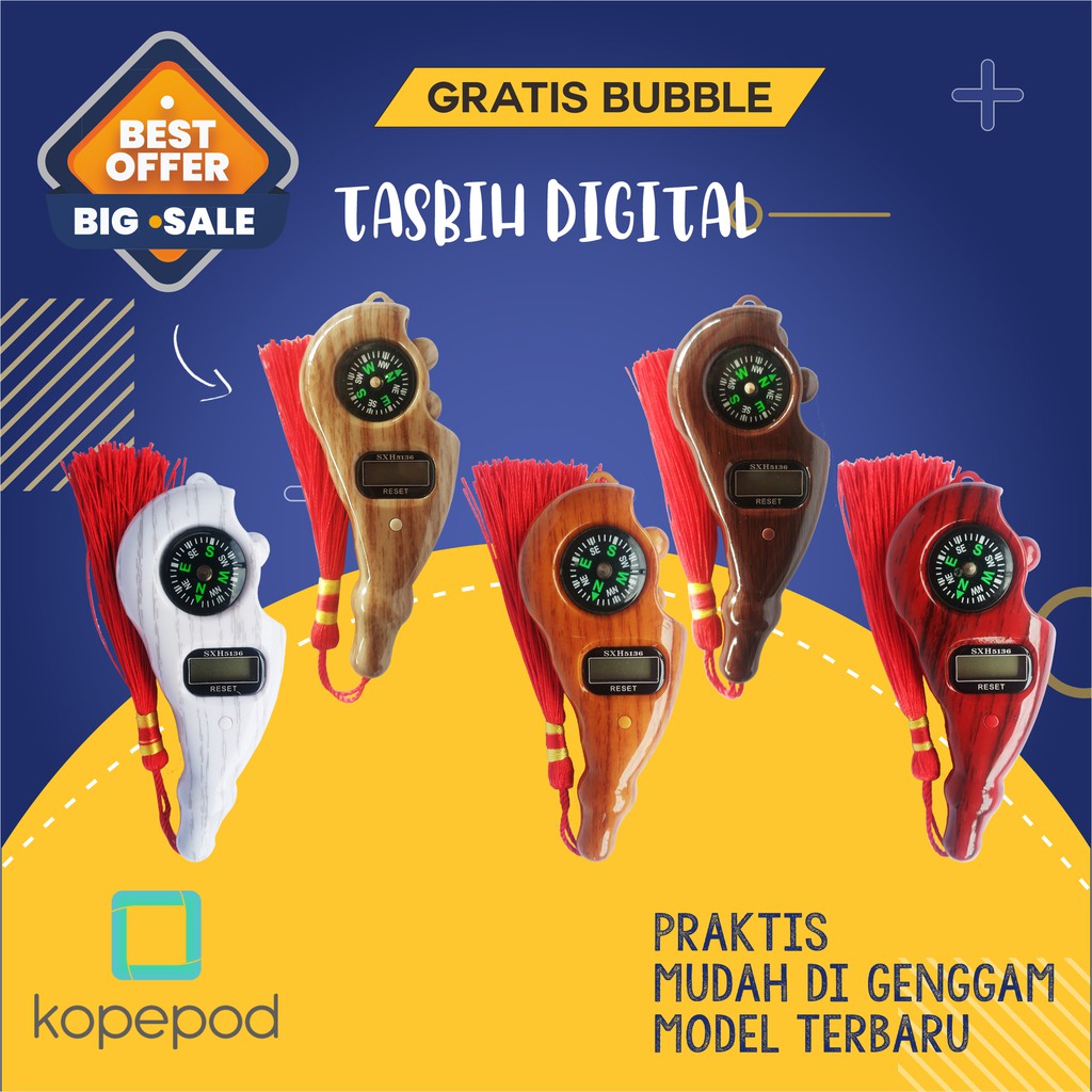 Muslim Tasbih Digital Dzikir Digital Banyak Pilihan Motif dan Warna Kualitas Jempolan