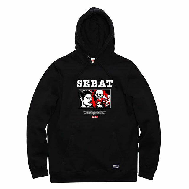 WOLES SEBAT Dead Pullover Hoodie Black