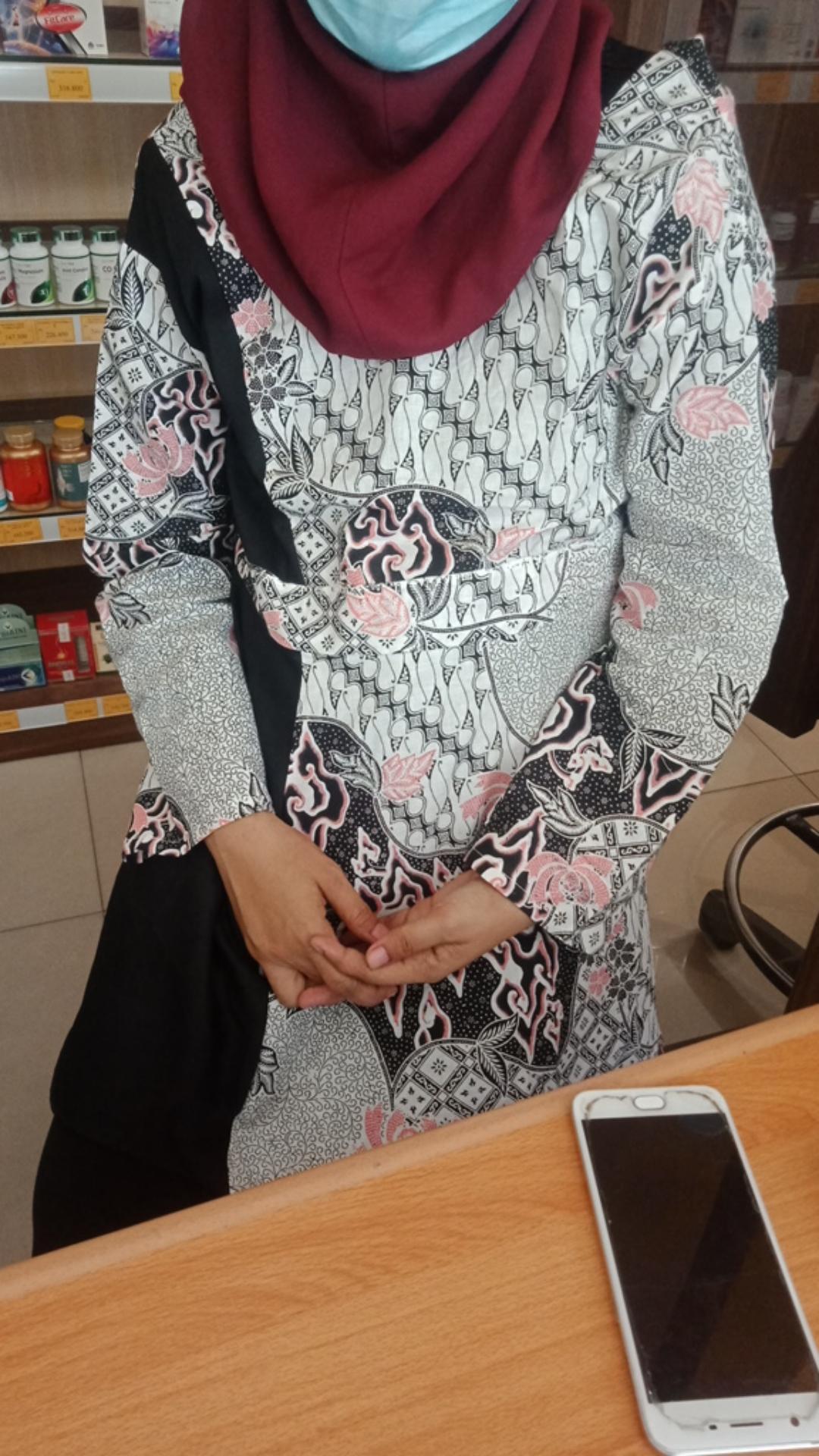 M-l-xl-xxl Batik Wanita Asj Sa Hrb026 Kenongo Kemeja Tosca Pendek