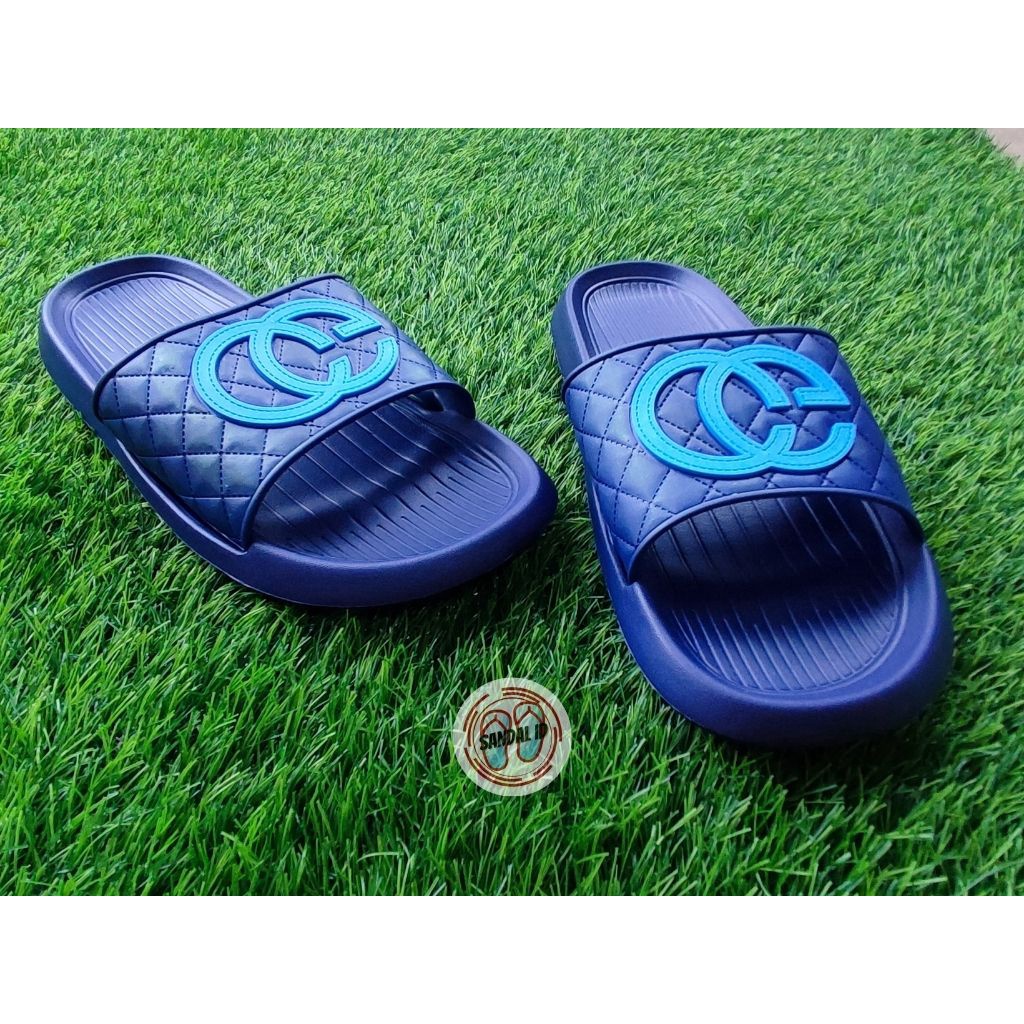 Sandal Selop Import Bahan Karet EVA Elastis Model Gucci - Sandal Slip On Anti Slip - Sendal Slide Ru