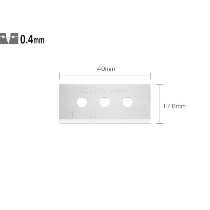 

Eklusif Refill Cutter Spare Blade Skb-10 (10Pcs Per Pack) Olfa Hemat