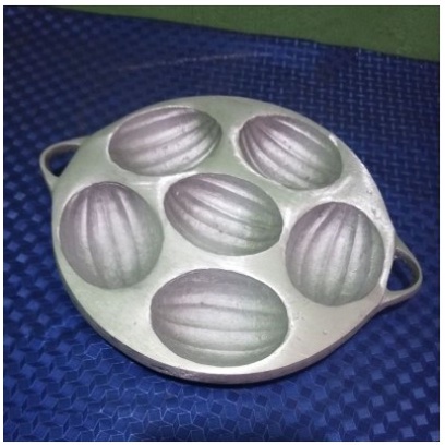 cetakan roti bunga roti bolu klemben roti plemben isi 6 9 12 tebal aluminium BONUS SOTIL