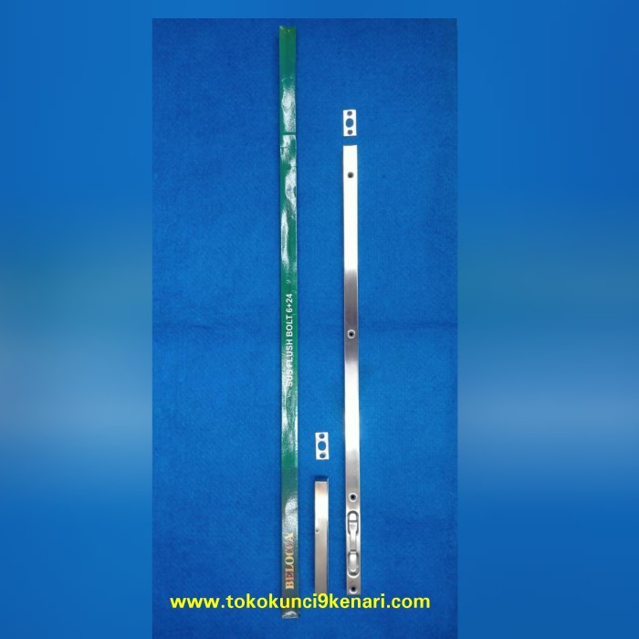 Slot Pintu Tanam Belocca 60Cm Stainless Grendel Tana Belocca 60Cm Ss