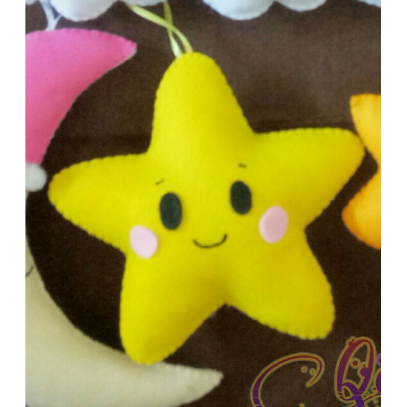 Boneka Gantungan Hiasan Bantal Flanel Bulan Bintang Awan Shopee Indonesia