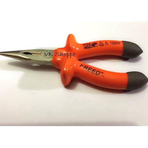Segera beli tang listrik PLN lancip 6" baja heavy duty / alicates plier freed Stok Terbatas