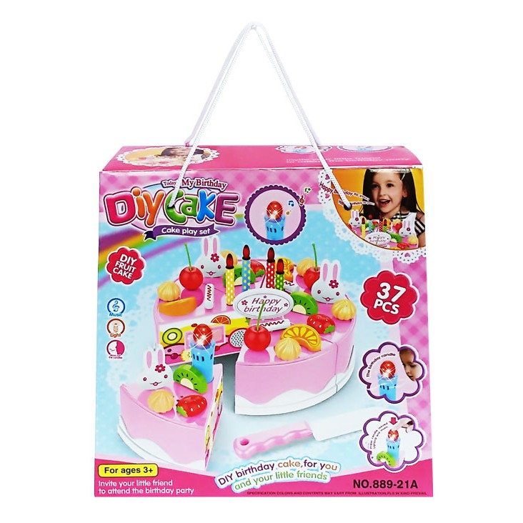 [SALE OFF] MAINAN KUE ULANG TAHUN DIY CAKE KECIL 37 PCS