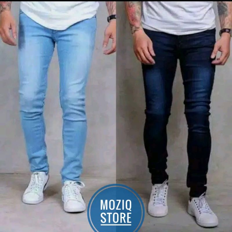 CELANA PANJANG JEANS DENIM PRIA / CELANA PENSIL SKINNY PRIA