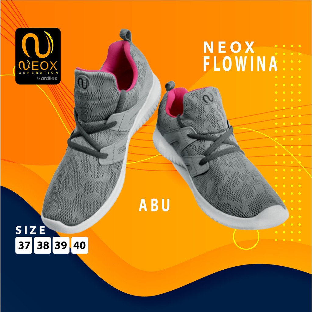 Sepatu Wanita Terbaru Neox FLOWINA BIRU BELI 2 DOUBLE DISKON