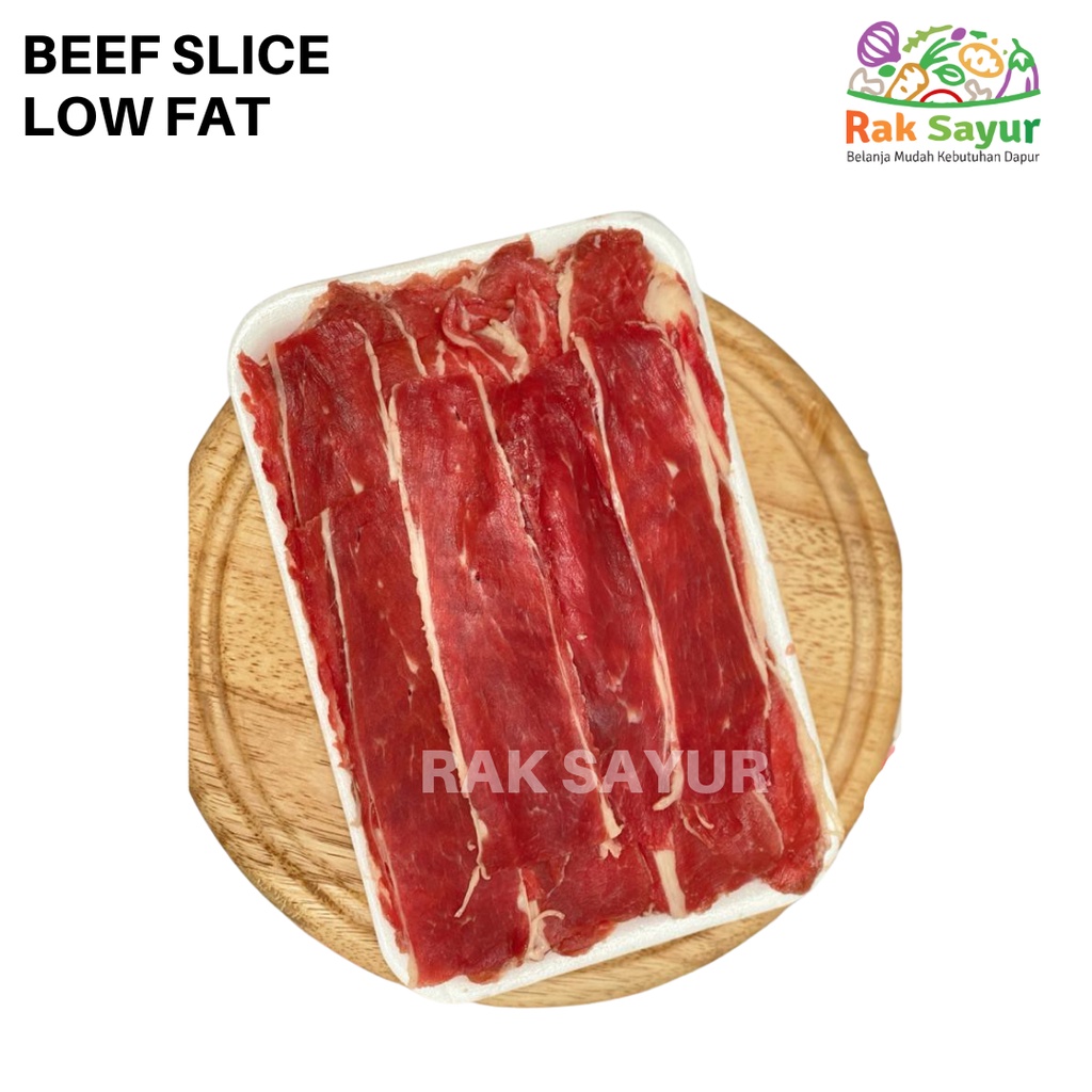 

Daging Sapi Slice Low Fat 500gr Tanpa Lemak Beef Slice Shortplate Fresh Rak Sayur Padang