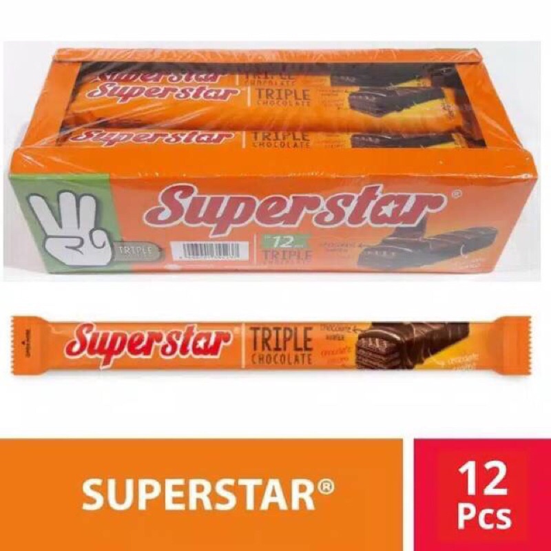 

Superstar Wafer Coklat Isi 12pcs