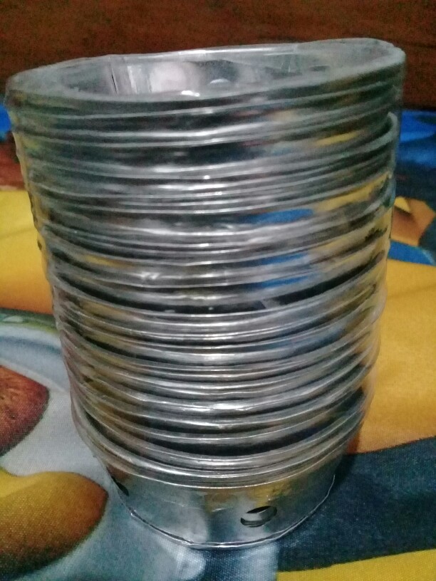 Cetakan Roti Kukus Pendek 20pcs Bolu Kukus Aluminium Tipis Murah