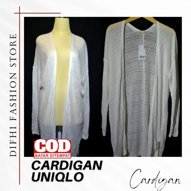 Cardigan Rajut Uniqlo Original Simpel