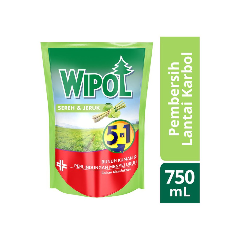 WIPOL REFILL KARBOL SEREH JERUK 750ML