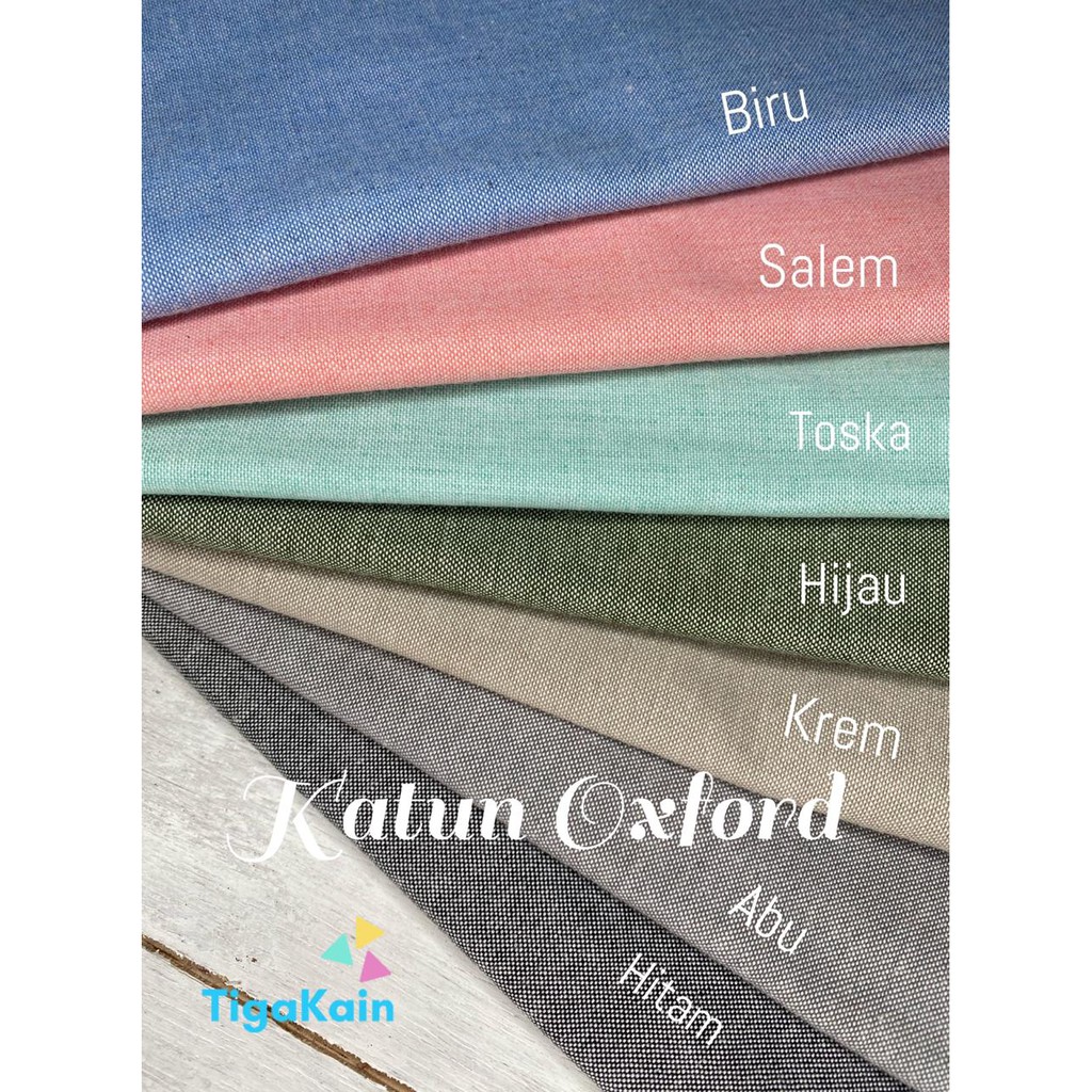 1 Meter Kain Katun Oxford Bahan Cotton Oxford