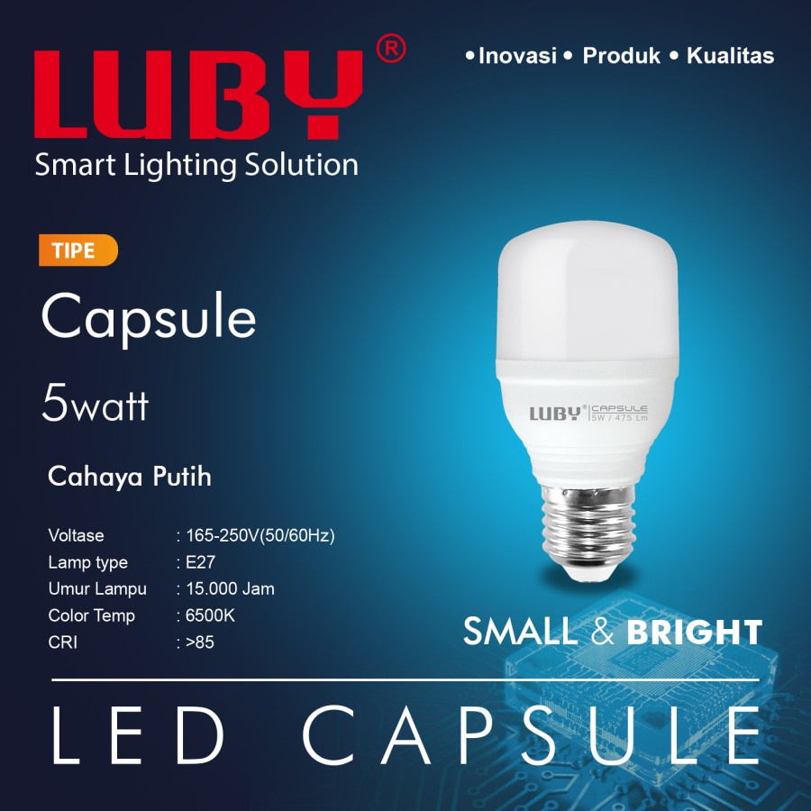 Lampu LED Capsule LUBY 5w 5 watt