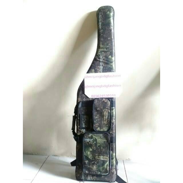 Tas Senapan Camo /Saku 2) Motif Hijau Army / Tas Bedil TERMURAH